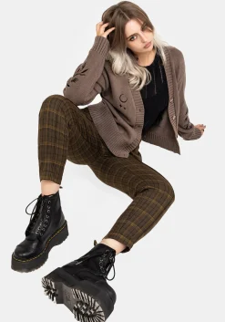 Heath Check Tapered Trousers