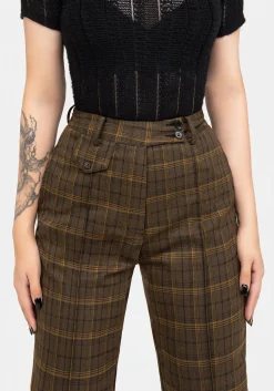 Heath Check Tapered Trousers