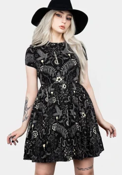 Hecate's Garden Skater Mini Dress
