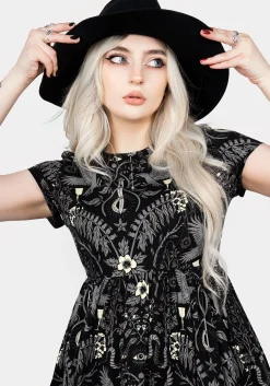 Hecate's Garden Skater Mini Dress
