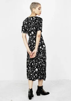 Hedgewitch V-neck Midi Dress