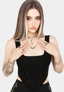 Helena Embroidered Corset Top