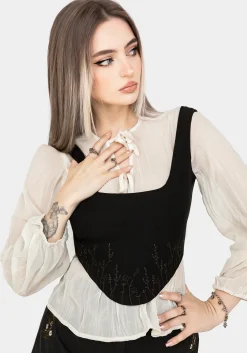 Helena Embroidered Corset Top