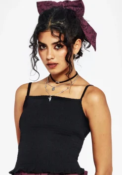 Helia Cotton Shirred Cami Top