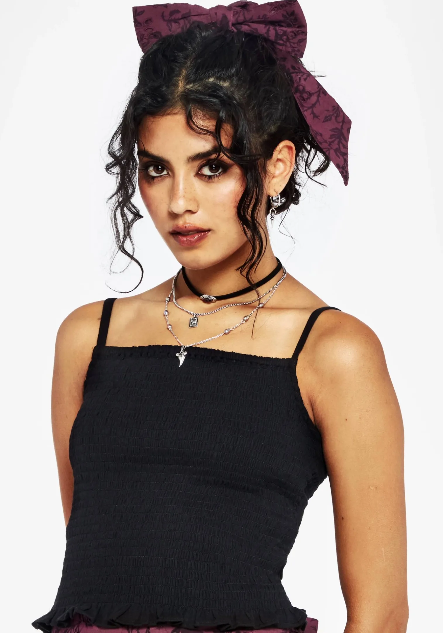 Helia Cotton Shirred Cami Top