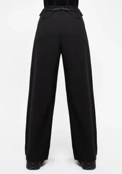 Hellion Chain Belt Wide Leg Trousers