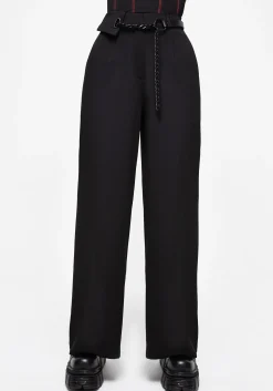 Hellion Chain Belt Wide Leg Trousers
