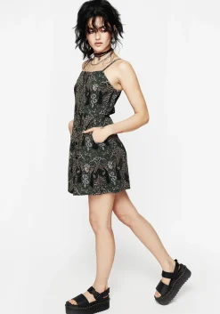 Hemlock Mini Apron Dress - Green