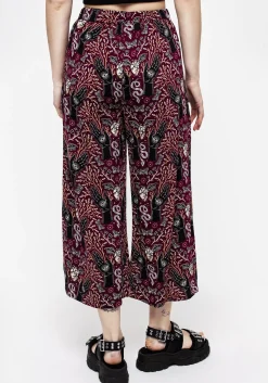 Hemlock Print Tie Waist Culottes