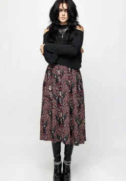 Hemlock Tie Detail Midi Skirt