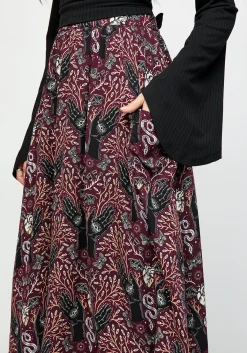 Hemlock Tie Detail Midi Skirt