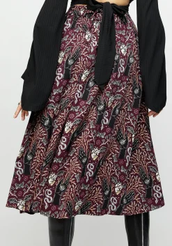 Hemlock Tie Detail Midi Skirt