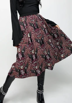 Hemlock Tie Detail Midi Skirt