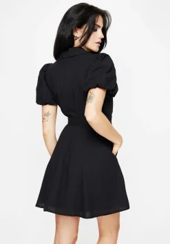 Herbalist Embroidered Mini Shirt Dress