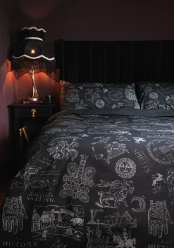 Heresy Woodcut Print Cotton Bedding Set - US King