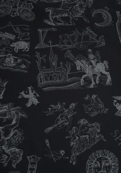 Heresy Woodcut Print Cotton Bedding Set - US King