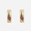 Hermia Foxglove Hoop Earrings