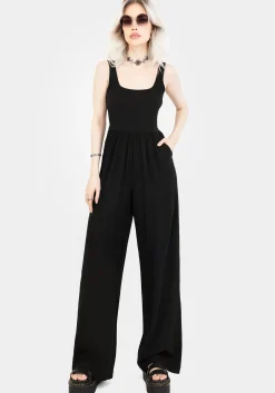 Herne Contrast Wide Leg Jumpsuit
