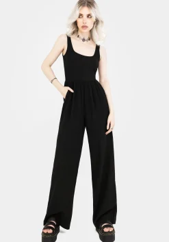 Herne Contrast Wide Leg Jumpsuit