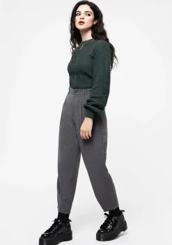 Herringbone Balloon Trousers