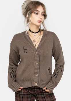 Hester Embroidered Knit Cardigan