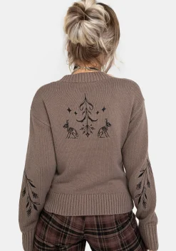 Hester Embroidered Knit Cardigan