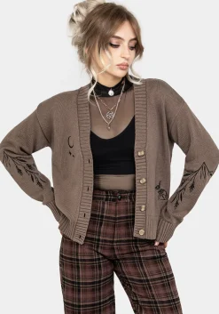Hester Embroidered Knit Cardigan