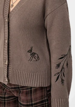 Hester Embroidered Knit Cardigan