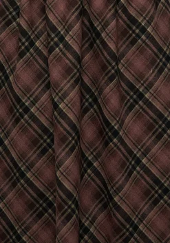 Hickory Check Midi Skirt