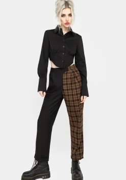 Hickory Check Tailored Trousers