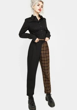 Hickory Check Tailored Trousers