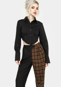 Hickory Check Tailored Trousers