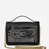 High Priestess Embroidered Crossbody Clutch Bag