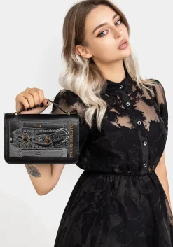 High Priestess Embroidered Crossbody Clutch Bag