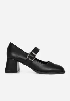 Hina Floral Buckle Mary Jane Shoes