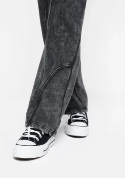 Ianthe Acid Wash Straight Leg Sweatpants