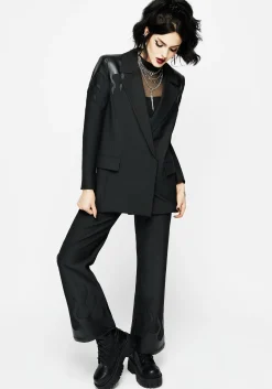 Ignite Faux Leather Tailored Trousers