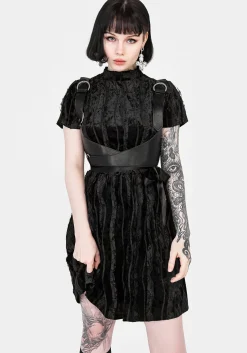 Imogen Velour Mini Dress