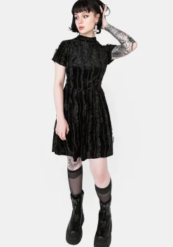 Imogen Velour Mini Dress