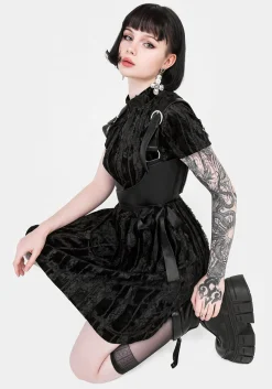 Imogen Velour Mini Dress