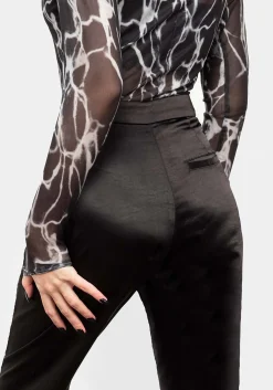 Incorporeal Satin Trousers