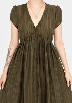 Infinity Button Up Midaxi Dress
