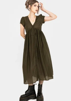 Infinity Button Up Midaxi Dress
