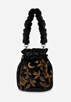 Instar Butterfly Embroidered Bucket Bag