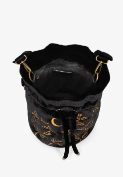 Instar Butterfly Embroidered Bucket Bag