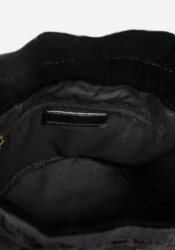 Instar Butterfly Embroidered Bucket Bag
