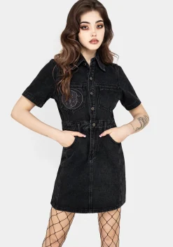 Invictus Denim Mini Shirt Dress
