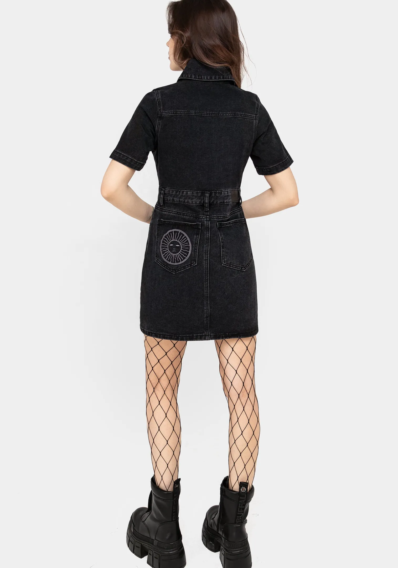 Invictus Denim Mini Shirt Dress
