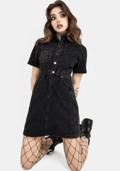 Invictus Denim Mini Shirt Dress