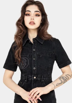 Invictus Denim Mini Shirt Dress